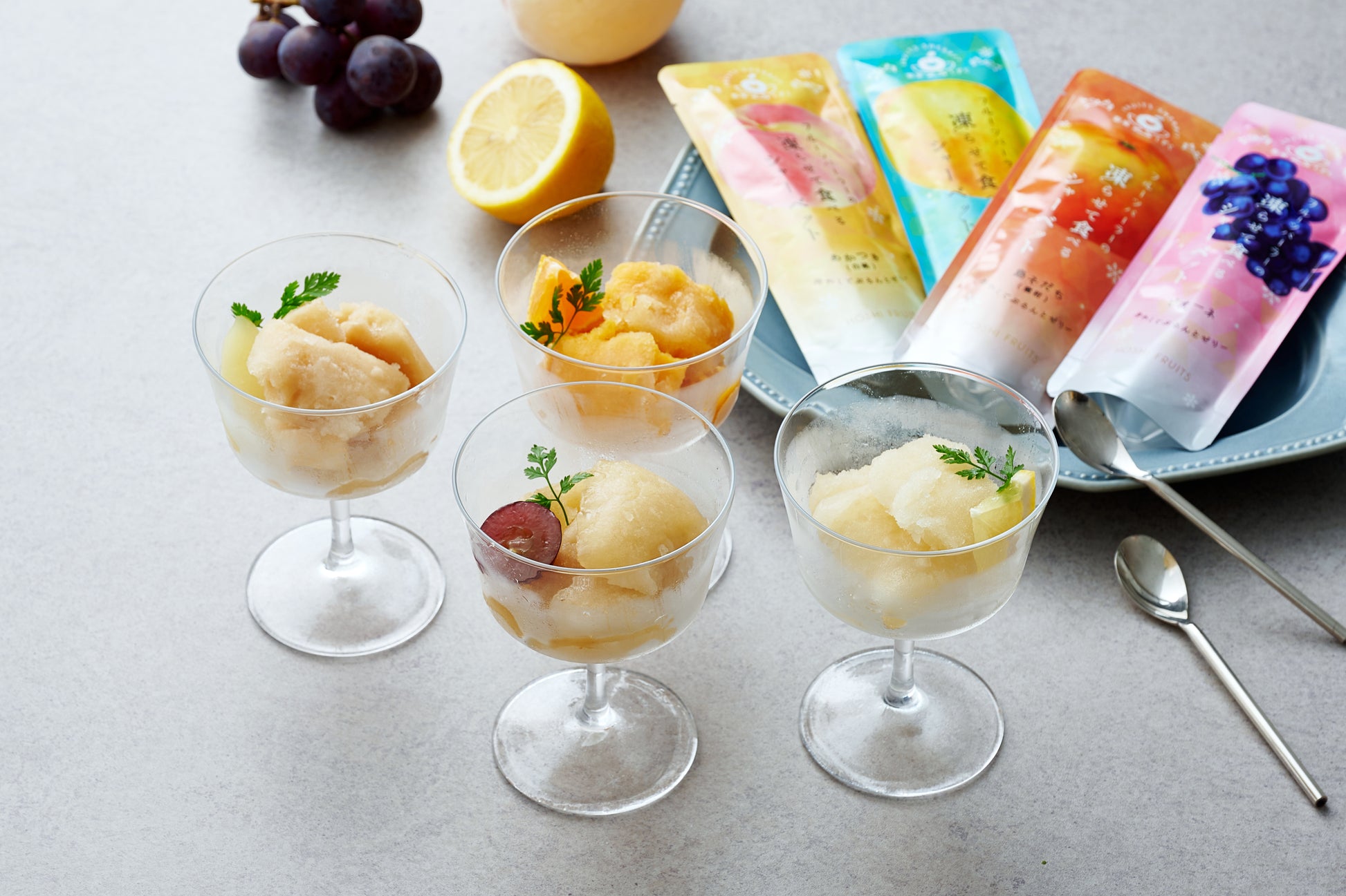 ★夏期限定★ ホシフルーツ フルーツパーラーの凍らせて食べるシャーベット 彩果しずく スイーツ ゆめほっぺ 瀬戸内レモン ピオーネ 福島 あかつき 白桃 国産フルーツ ジュレ ゼリー