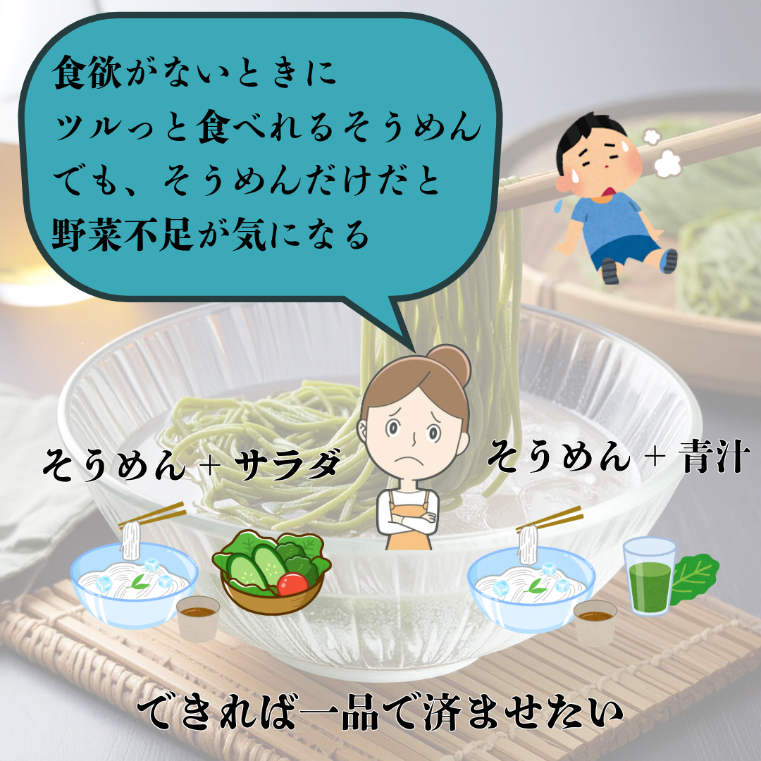 たいようの島原手延べケール素麺