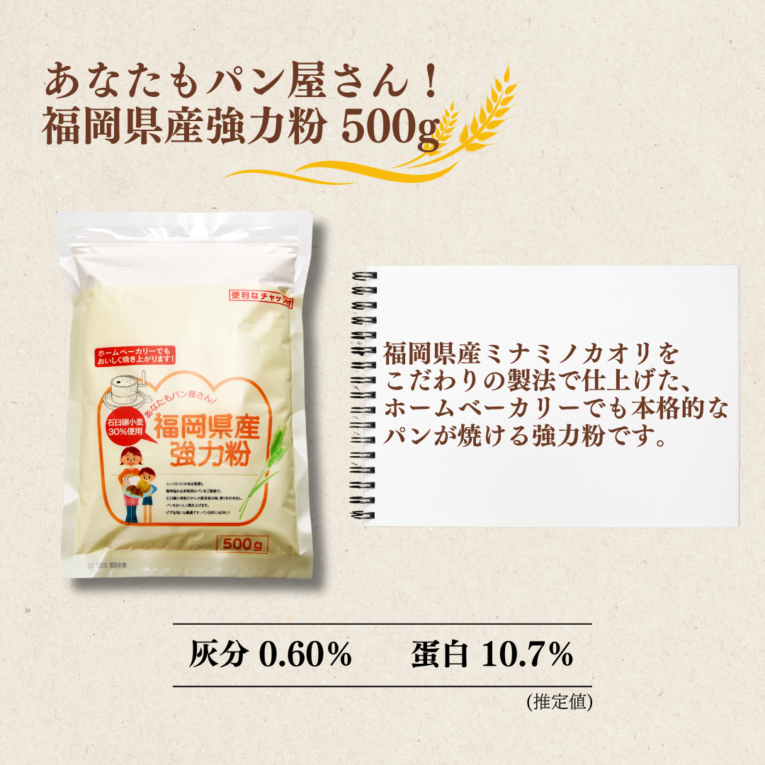 あなたもパン屋さん！　国内産強力粉　